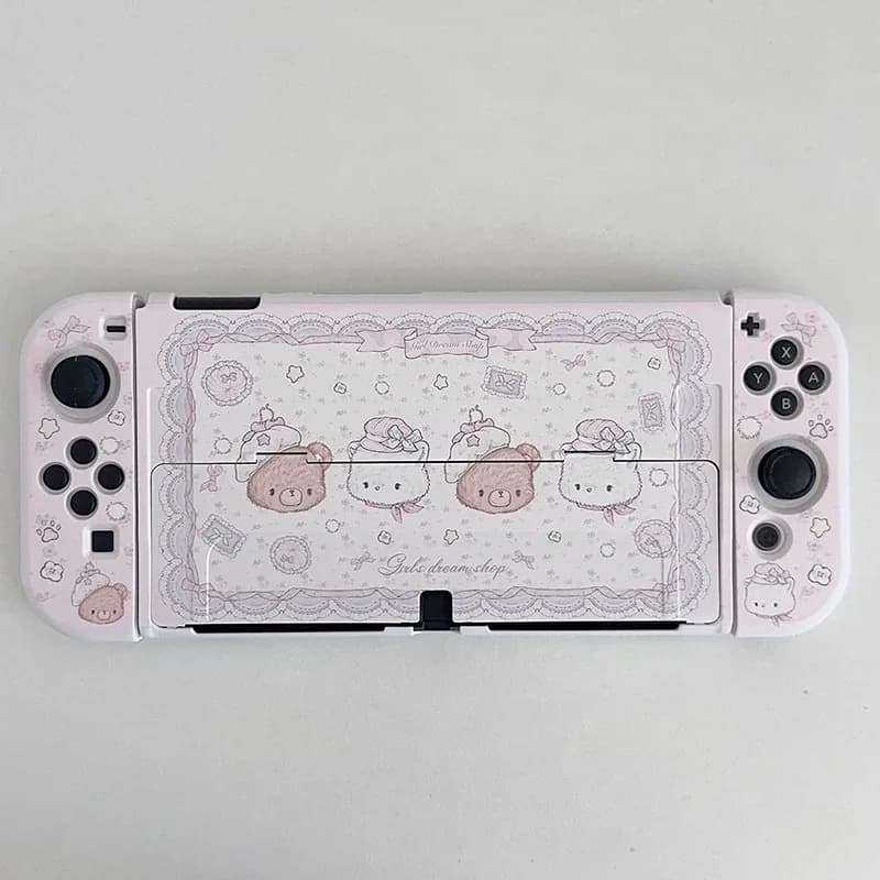 Custodia per Switch Lite/Oled Custodia protettiva rigida divisa Accessorio da gioco per controller Nintendo Switch Joy-Con Anime Cover morbida
