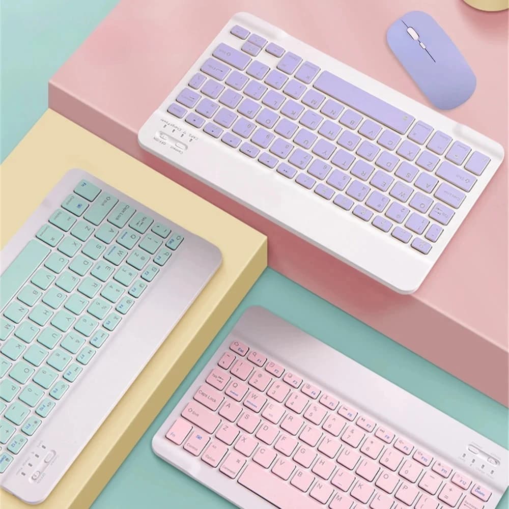 Bluetooth keyboard and mouse for iPad Xiaomi Samsung Huawei Phone Tablet Mini Slim Wireless Keyboard for Android IOS Windows