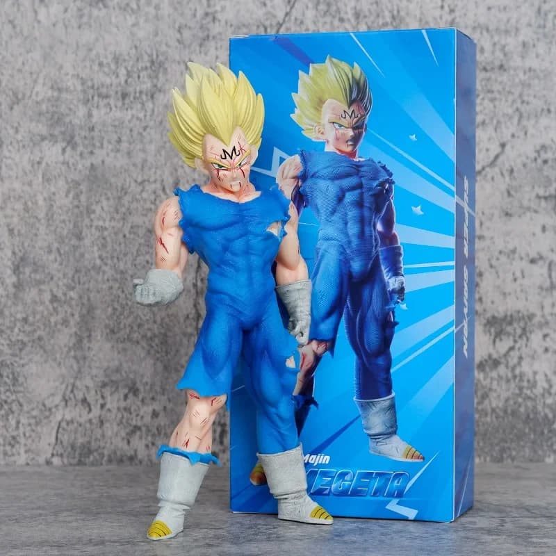 Action Figure di Majin Vegeta da 20cm, Collezione Dragon Ball, Modellino in Vinile