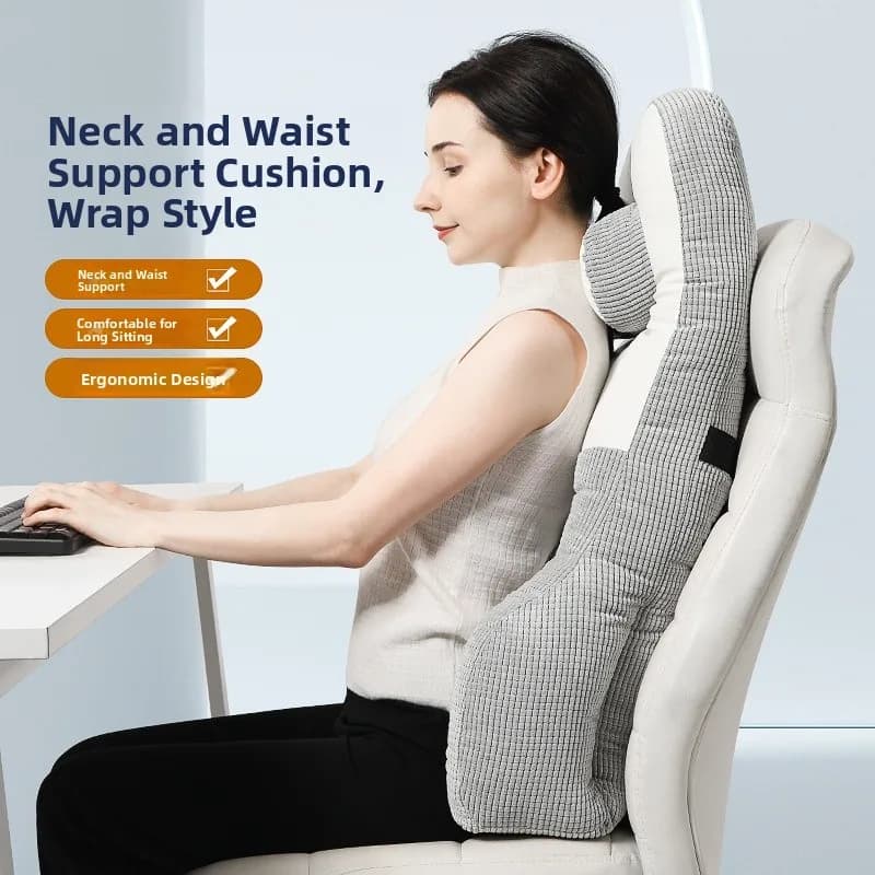 Office Back Support Pillow Lumbar Pillow for Long Time Sitting Pregnant Women Sleeping Backrest Cushion Modern Simple Style