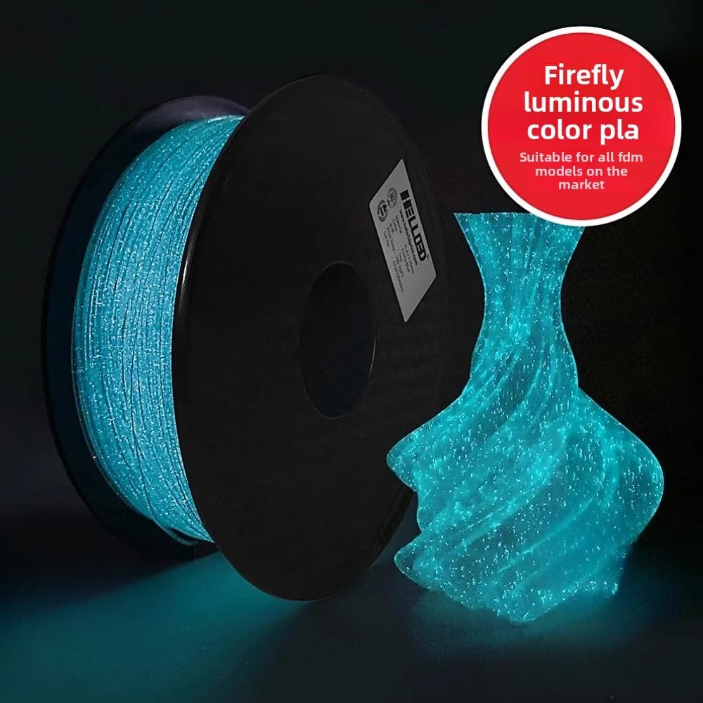 Filament for 3D printing Veekaft Filament Firefly that lights up in the dark PLA that lights up in the dark 1 kg 1,75 mm