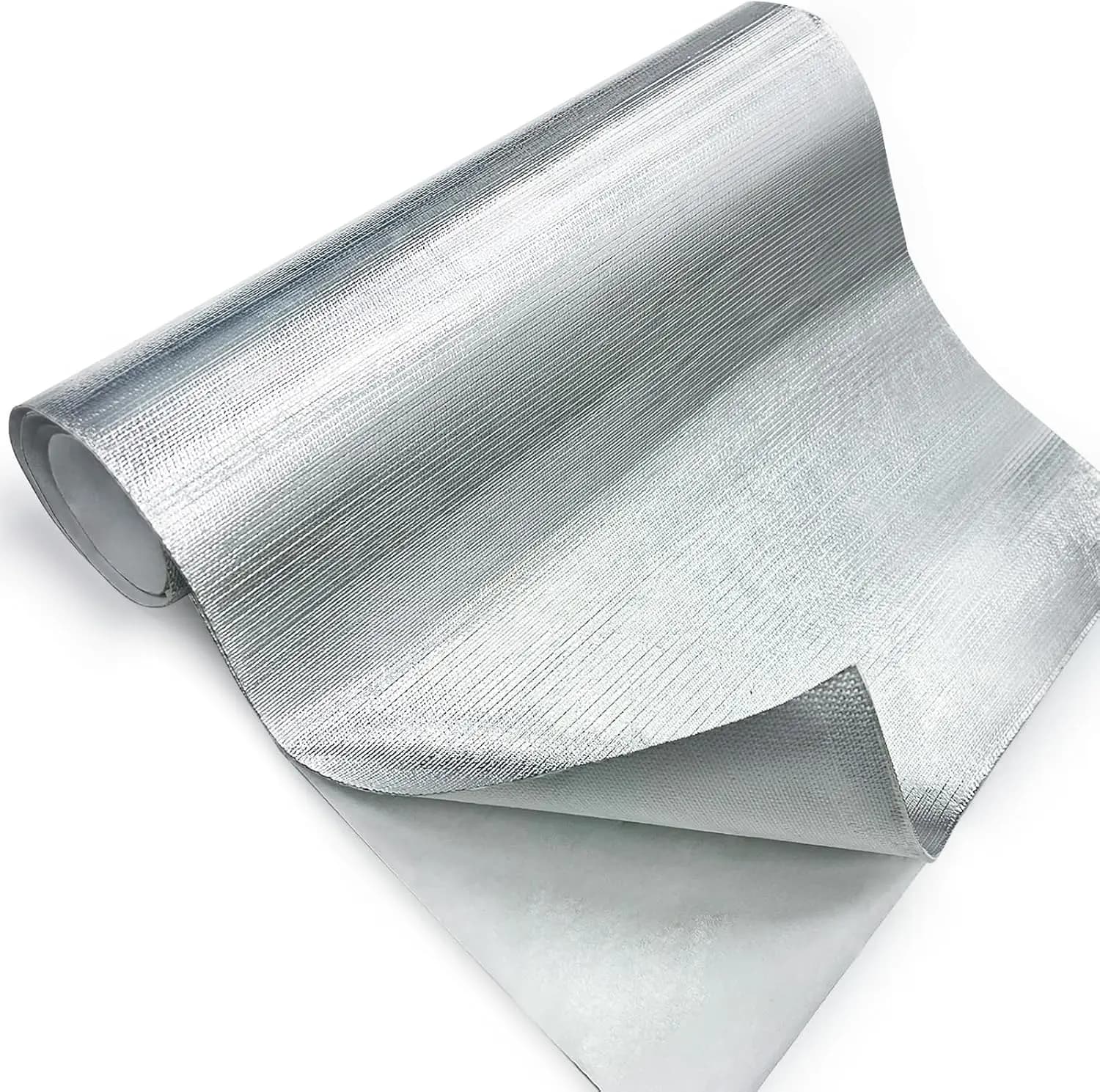 Coperta Isolante Termica Alluminizzata, 40x80 Pollici, con Adesivo sul Retro per Scarico, Moto, Stufa a Legna