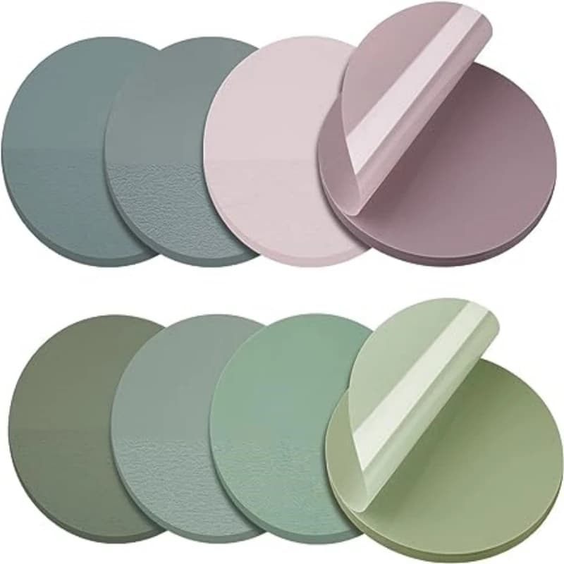 400pcs Morandi Sticky Notes, Clear Waterproof Round Translucent Sticky Labels, Sticky Tabs for Annotating Books