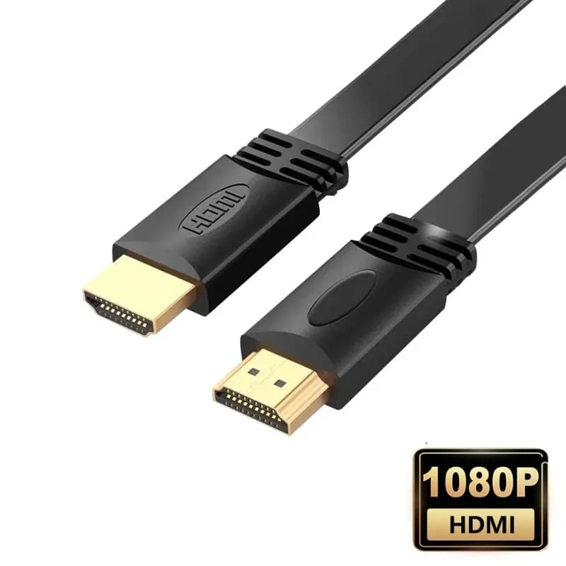 Cavo piatto HDMI multi-compatibile da 1,5/3 m Versione 1,4 1,5 metri Supporta cavo HDMI piatto 3D 4K Cavo adattatore HDMI ad alta definizione