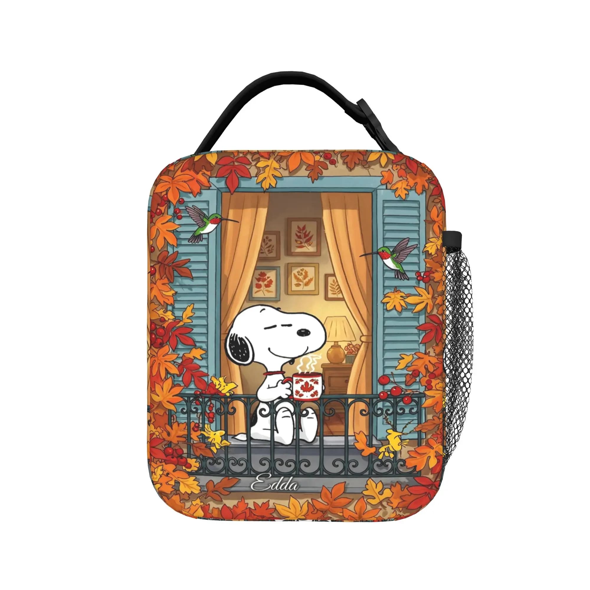 Autumn S-Snoopys Insulated Lunch Bag High Capacity Meal Container Cooler Bag Tote Lunch Box School Picnic Food Handbags