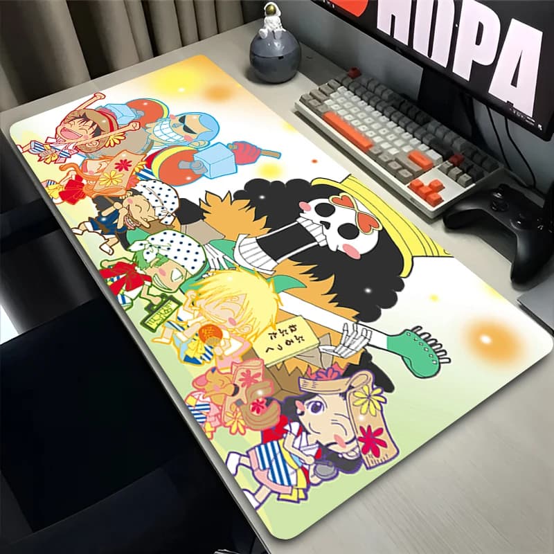 Popular Mouse Pad Large Gaming Accessories one piece Brook kawaii desk mat Computer Keyboard Pad Speed Gamer Extended Mouse Mat