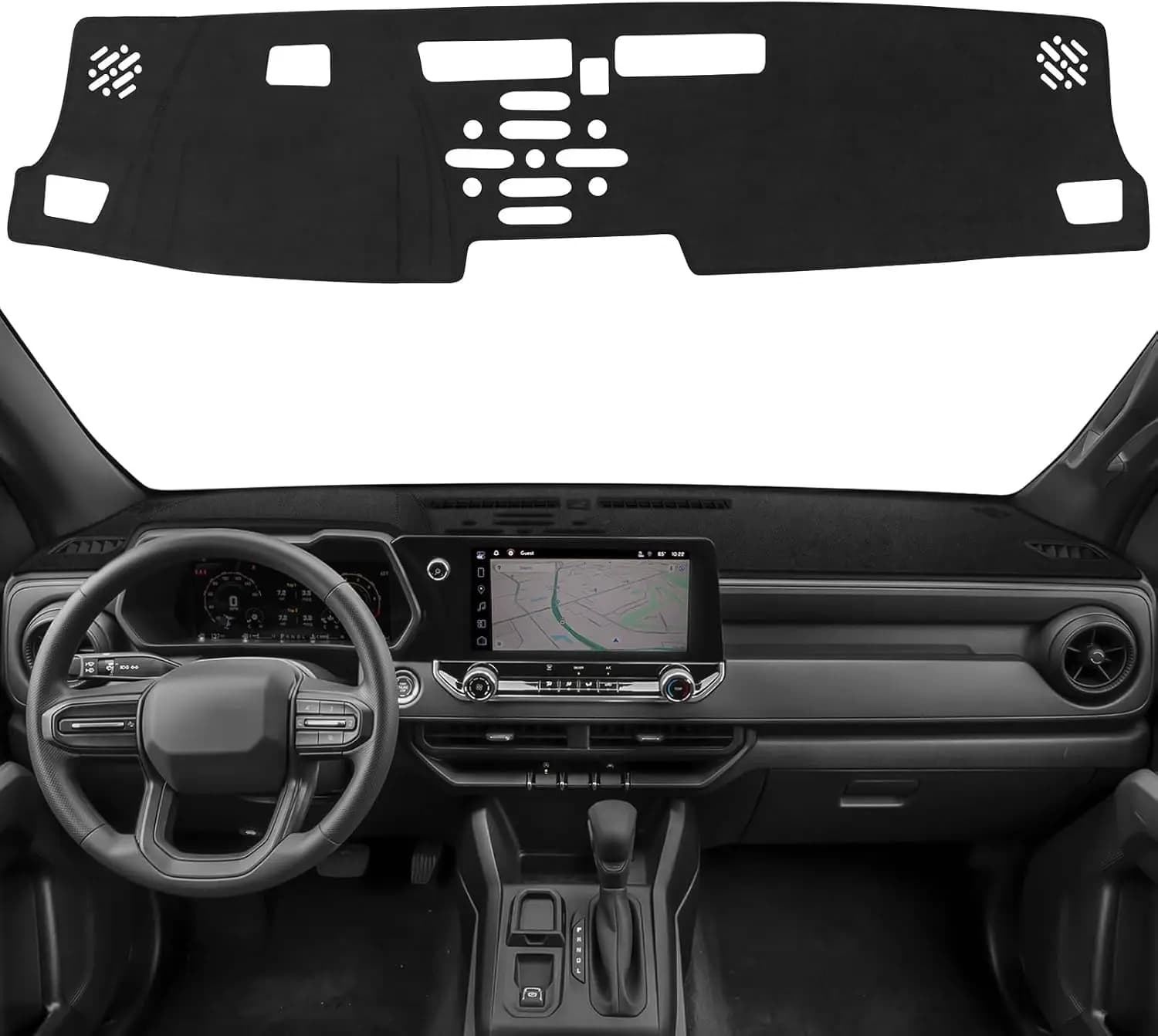 Dash Cover Mat for Chevy Chevrolet Colorado/GMC Canyon 2023-2026 Accessories Dash Cover Flannel Dashboard Mat Cover Glare UV Ray