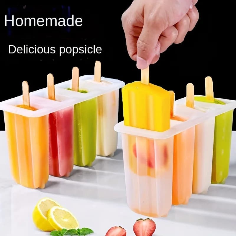 Stampo per ghiaccioli e gelati per uso domestico, per ghiaccioli congelati, torte di ghiaccio, vassoio per ghiaccio, macchina per gelati, stampo fai da te per ghiaccioli, cubetti di ghiaccio