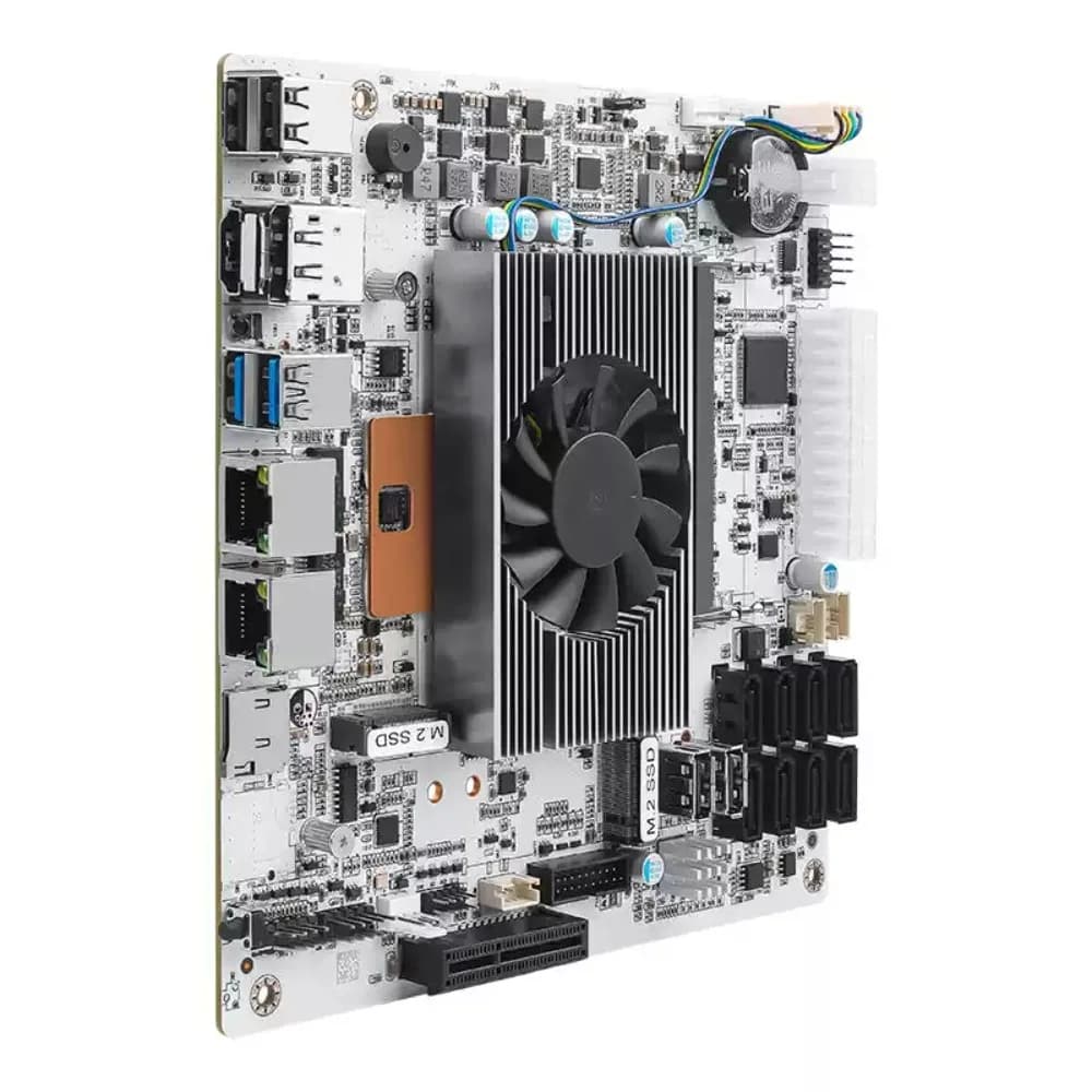 I5‑8265UES 8‑Bay NAS Motherboard, 8 SATA Ports Dual M.2 Slot, DDR4 RAM Support Home Storage Server Mainboard