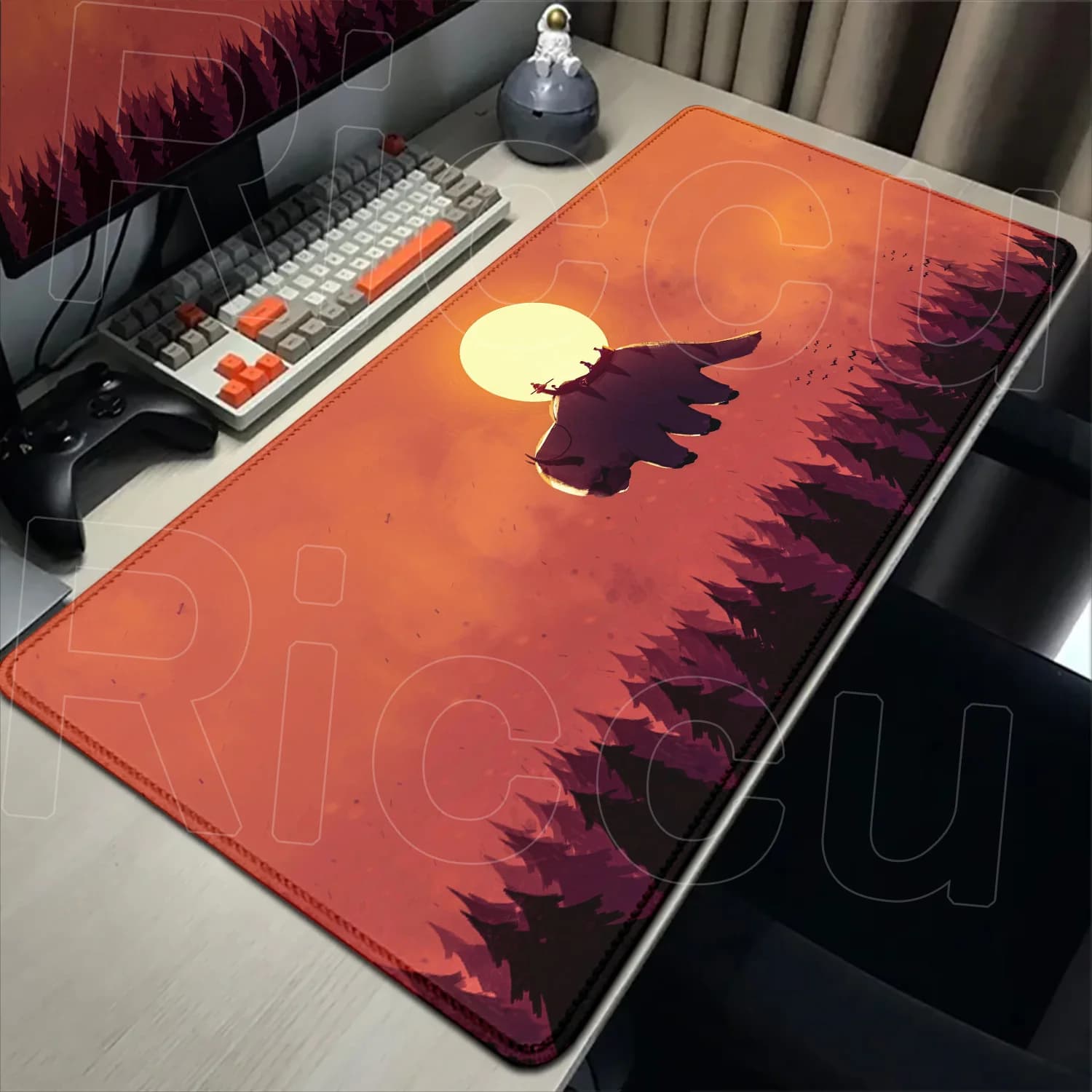 Tappetino da scrivania grande per ufficio, tappetino per mouse antiscivolo per tastiera da gioco, tappetino in gomma XXL, accessori per mousepad A-Avatar The Last Airbender