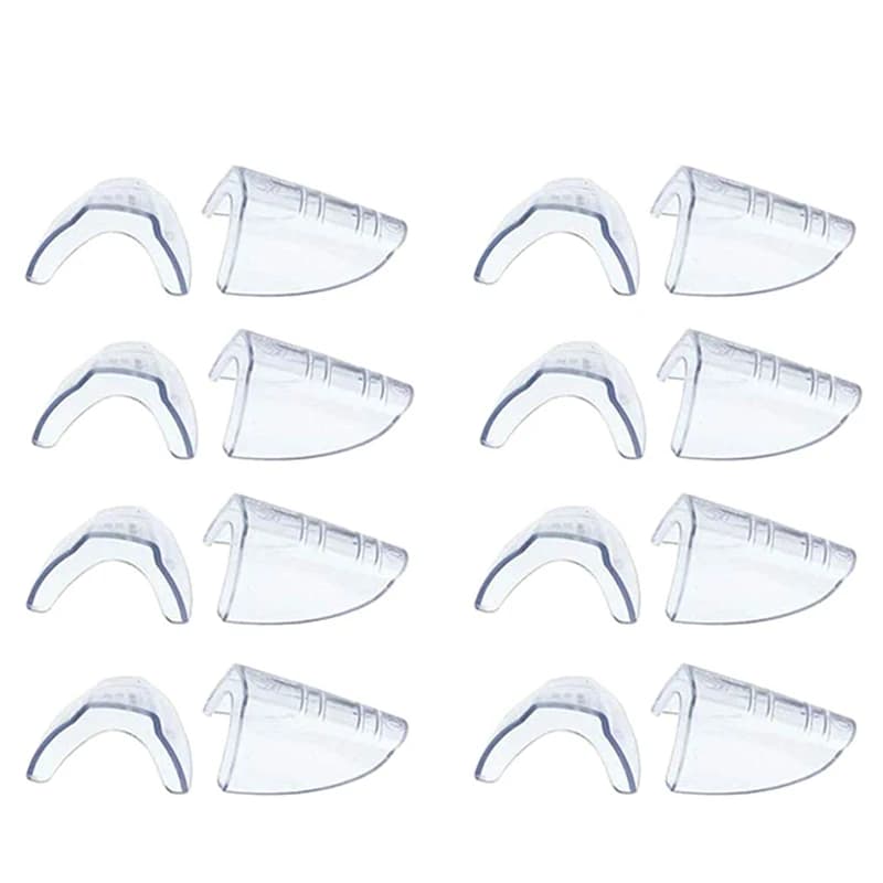 BAAY 8 paia di occhiali da vista di sicurezza laterali, Slip On Clear Side Shield per occhiali di sicurezza-si adatta alla maggior parte degli occhiali (M-L)
