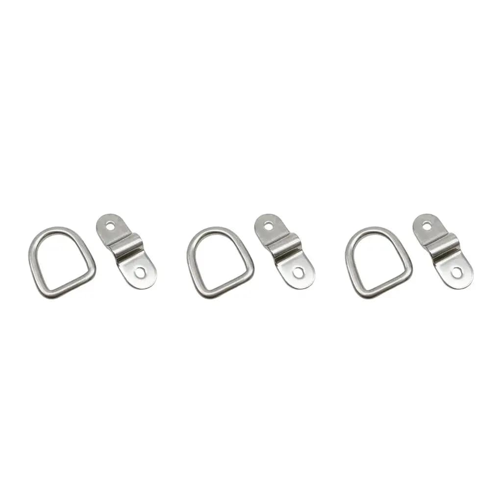 1/3set occhielli di ancoraggio in lega di alluminio anelli a D anello di ancoraggio per il fissaggio di carichi in rimorchi camion barche auto kayak