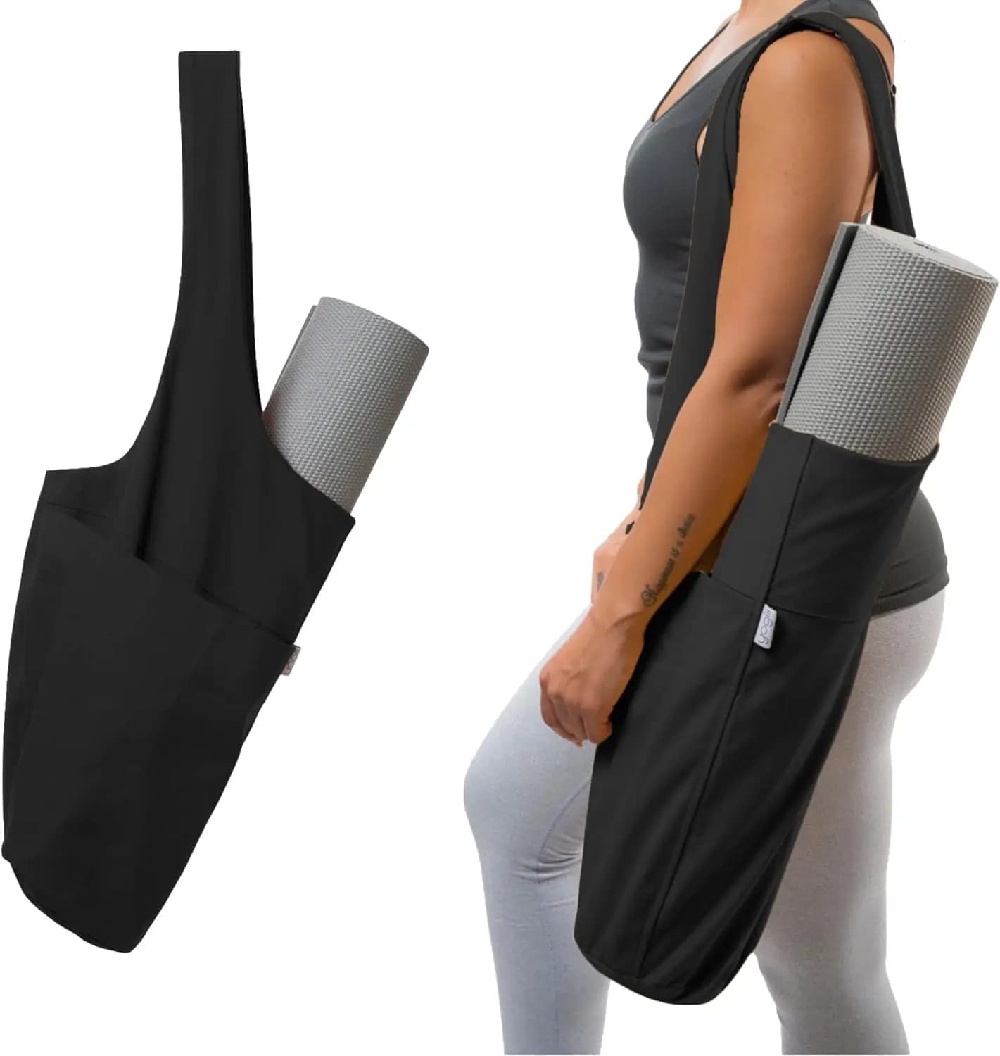 Yoga Carpet Bag with Wide Side Pocket and Hinge, Suitable for the Most Carpets - Robusta Transport Shoulder Bag