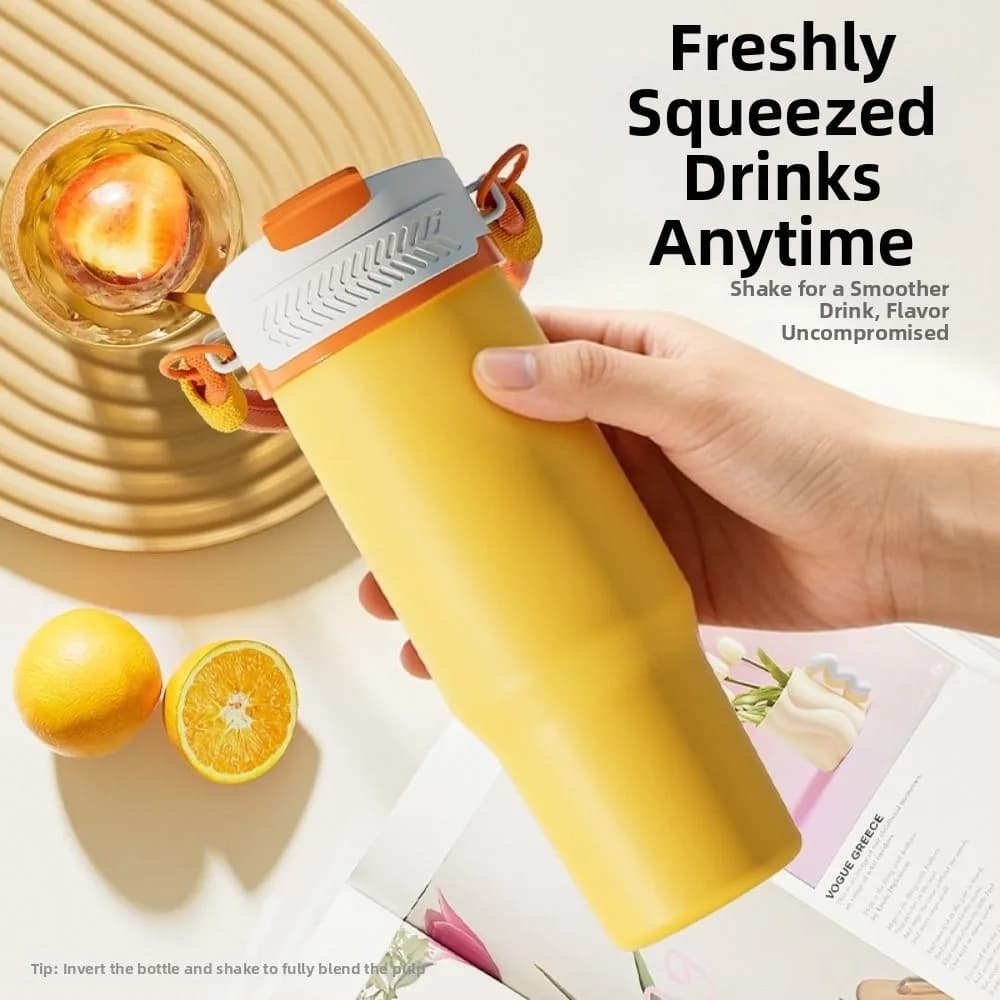 USB Charging Electric Juicer Cup Large-Capacity Stainless Steel Portable Blender High-Speed Dual-Drink Ice Cup Outdoor