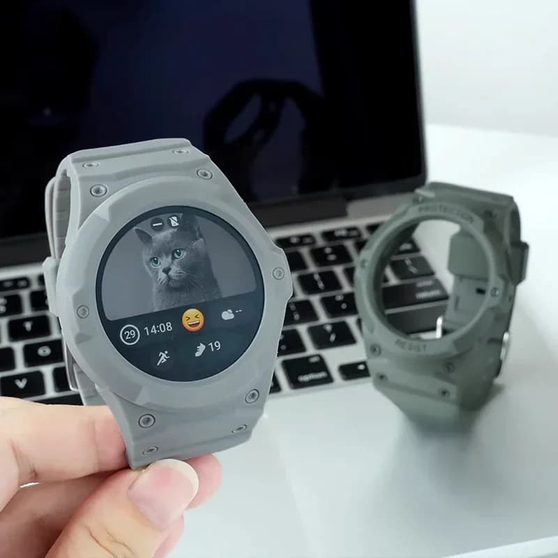 NUOVO cinturino in silicone + custodia per PC per Samsung Galaxy Watch 7/6/5/4 40/44MM Nuovo kit Mod per Samsung SmartWatch Sport Loop Band Bracciale