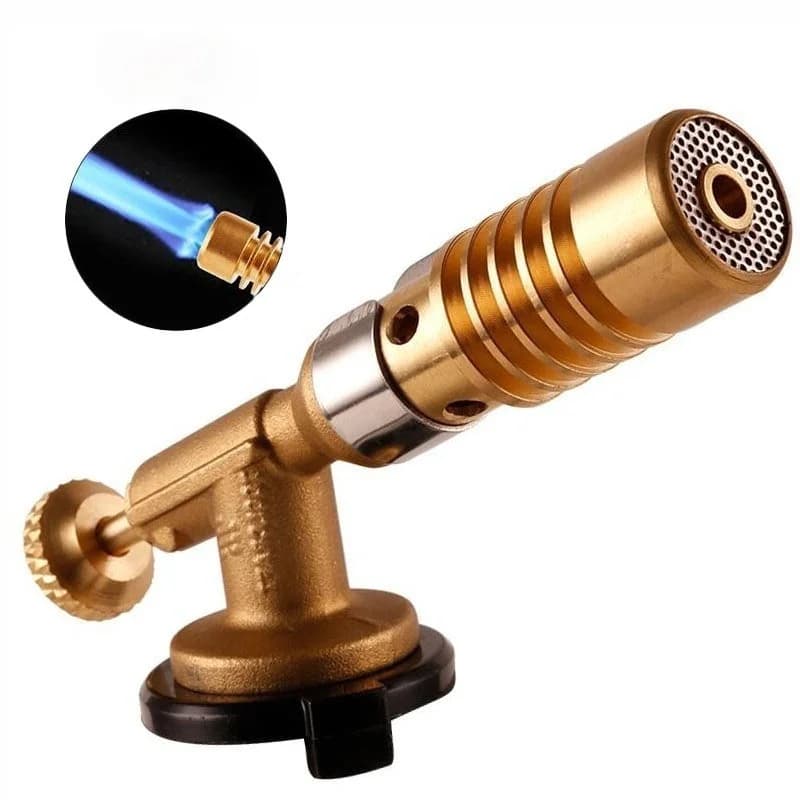 1 Pcs Multipurpose Butane Gas Flame Gun Auto‑Ignition Torch Lighter Portable Cooking Soldering Heating Camping Outdoor Tool