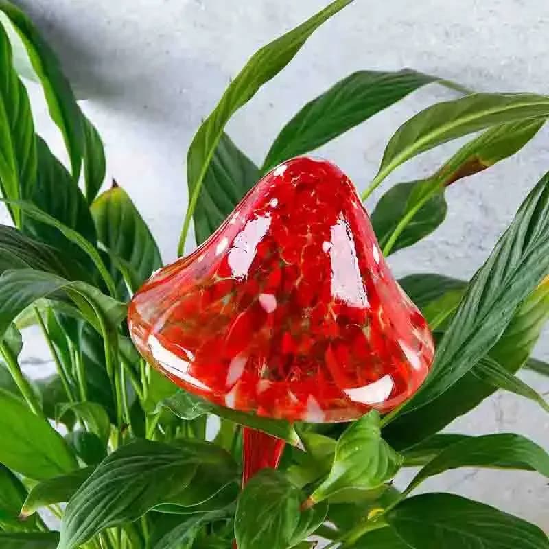 Lampadina autoirrigante per piante in vetro, fioriera automatica per irrigazione a goccia, inserto per piante in vaso, dispositivo per irrigazione di funghi da giardino