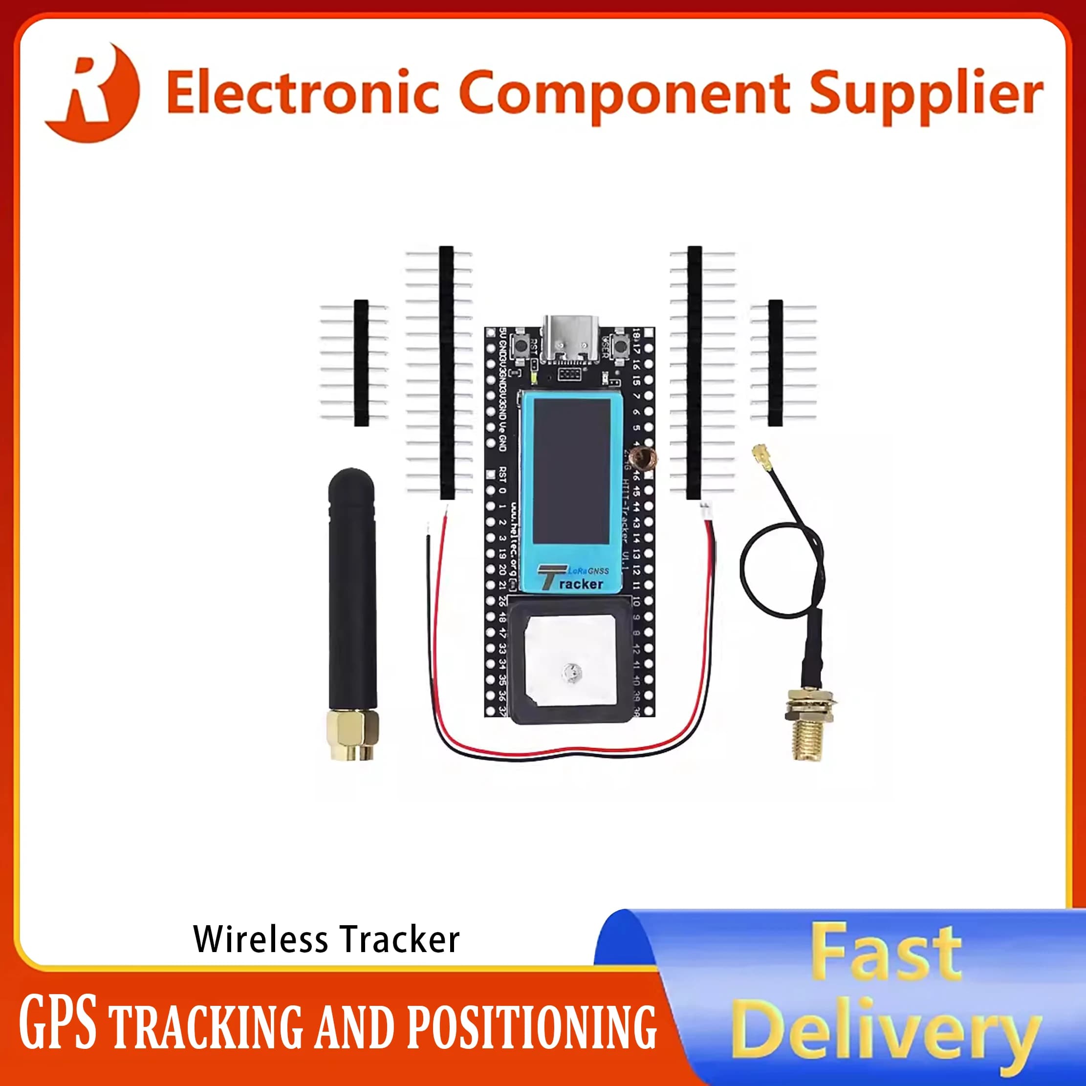 Wireless monitor compatible with Arduino, WiFi support, LoRa, tracking and positioning GNSS via GPS.