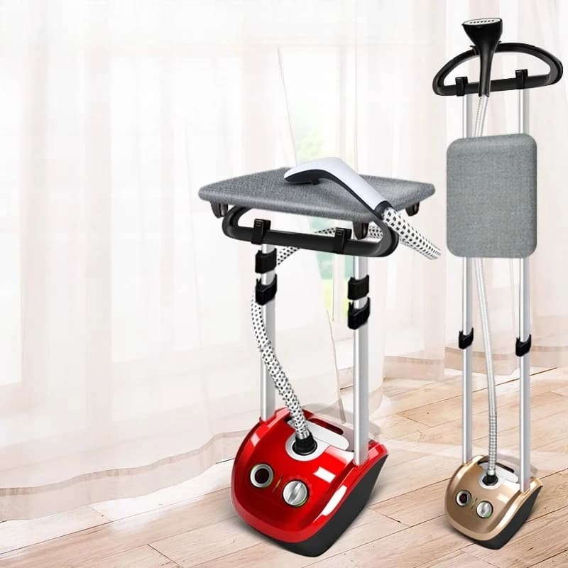 Mini vaporiera compatta portatile - Ferro da stiro verticale a doppia asta Pratico ferro da stiro elettrico per stirare i vestiti domestici