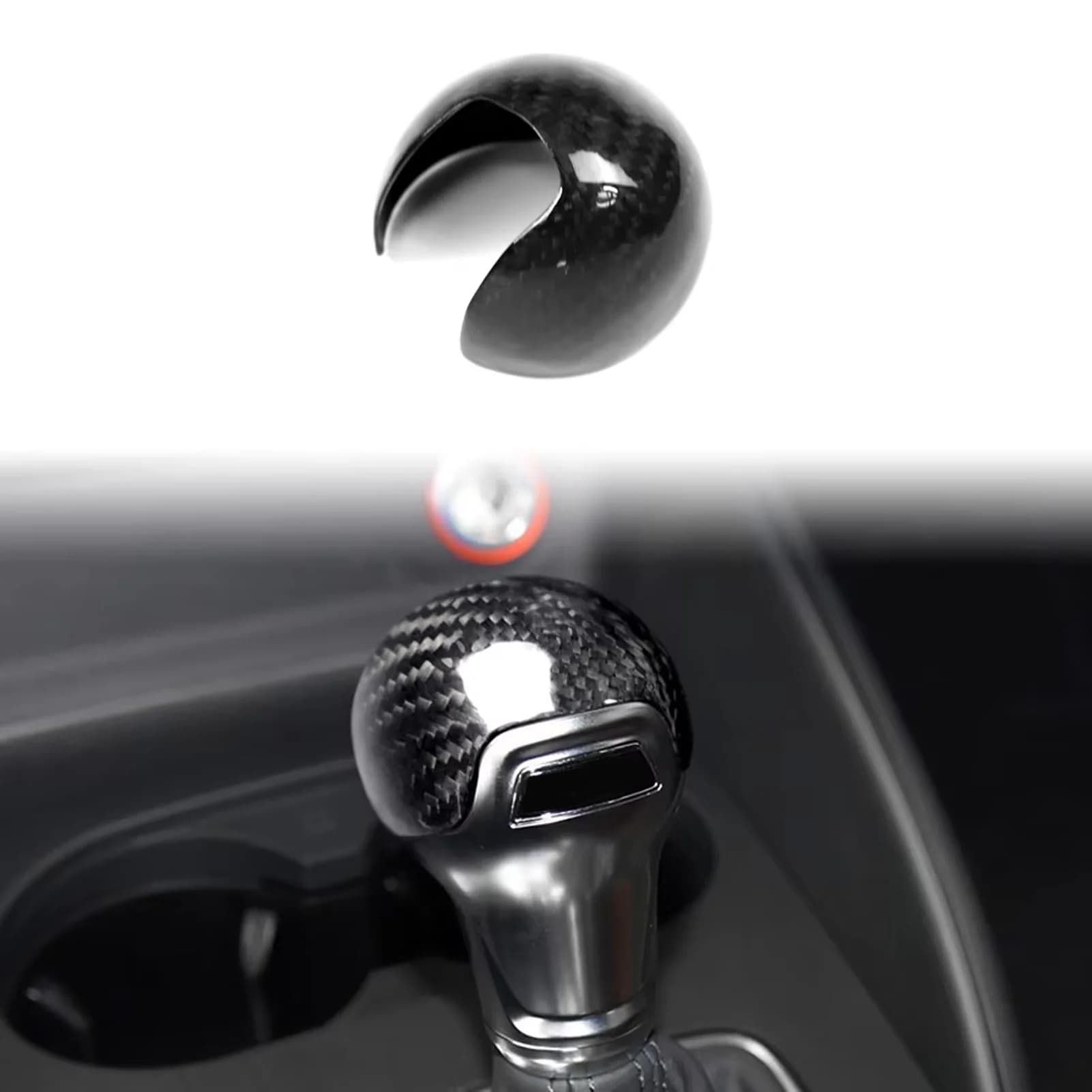 For Audi A3 S3 8V 2013—2019 Vera Carbon Fiber Gear knob Trim Protection Decorative Accessories