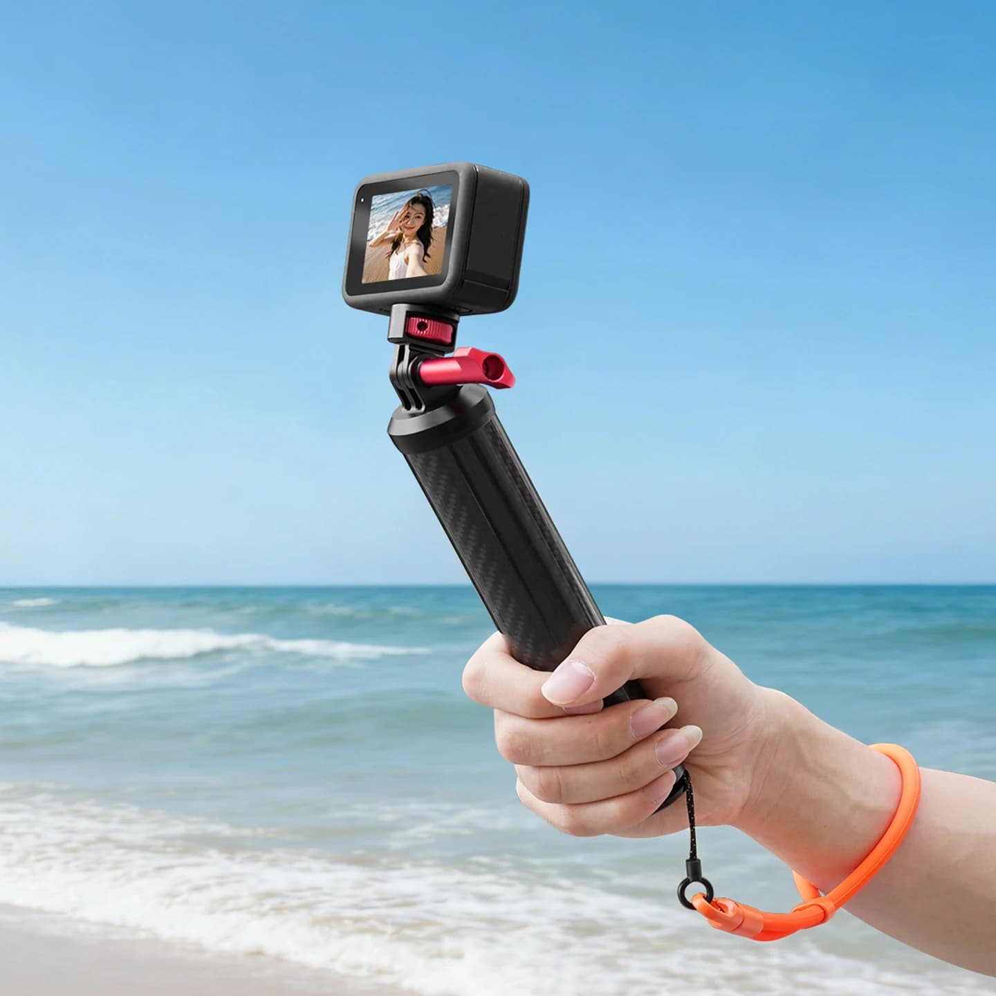 Underwater Floating Grip, Monopod Auction for GoPro Hero 13 12 11, for Insta360 X5 X4 X3, for DJI Osmo Action 5 4 3