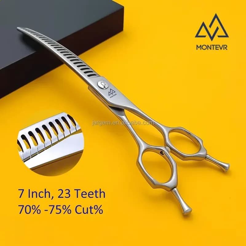 High Hardness Curved Chunky Pet Grooming Scissors Sharper Cutting Edge Dog Shears
