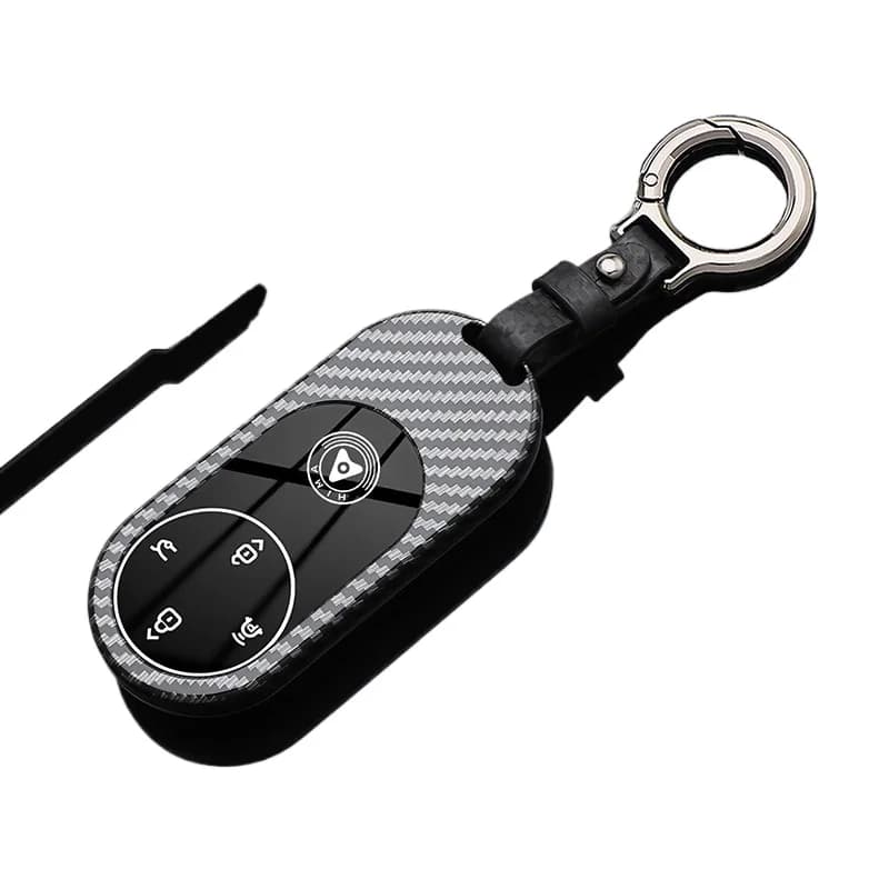 Custodia Protettiva in ABS per Chiave NFC AITO M6 2026, Guscio Durevole in Plastica con Portachiavi, Anti-Piegatura e Anti-Graffio