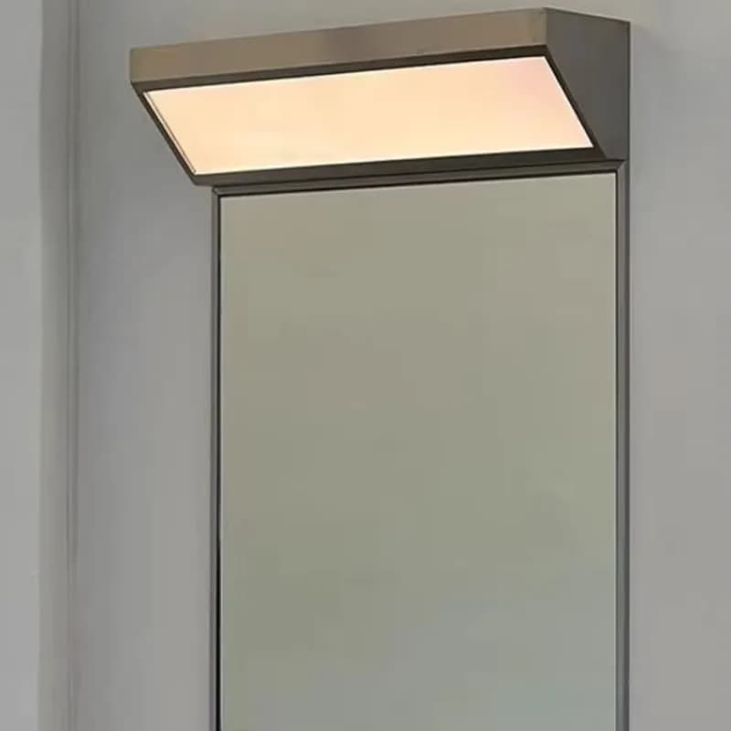 bathroom bathroom square mirror intelligent induction Lh retro modern stainless steel