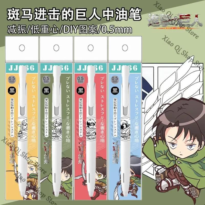 Attack on Titan/shingeki No Kyojin/Ataque A Los Titanes Levi Ackerman Eren Jaeger Mikasa·Ackerman Anime Gel Pen Birthday Gift