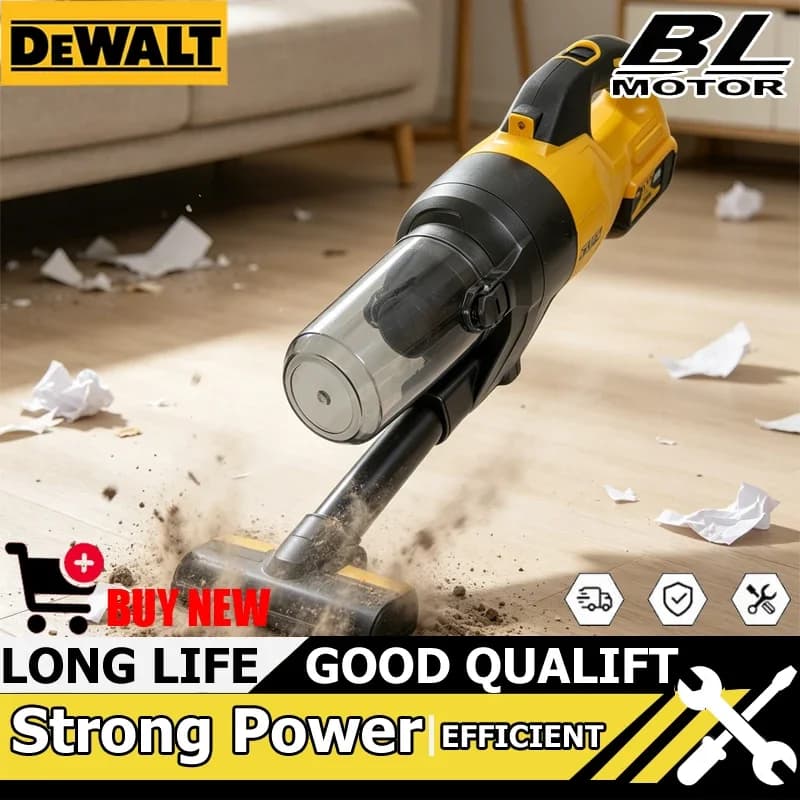Aspirapolvere Portatile Senza Fili Dewalt per Casa e Auto, Ideale per Pavimenti in Legno e Moquette