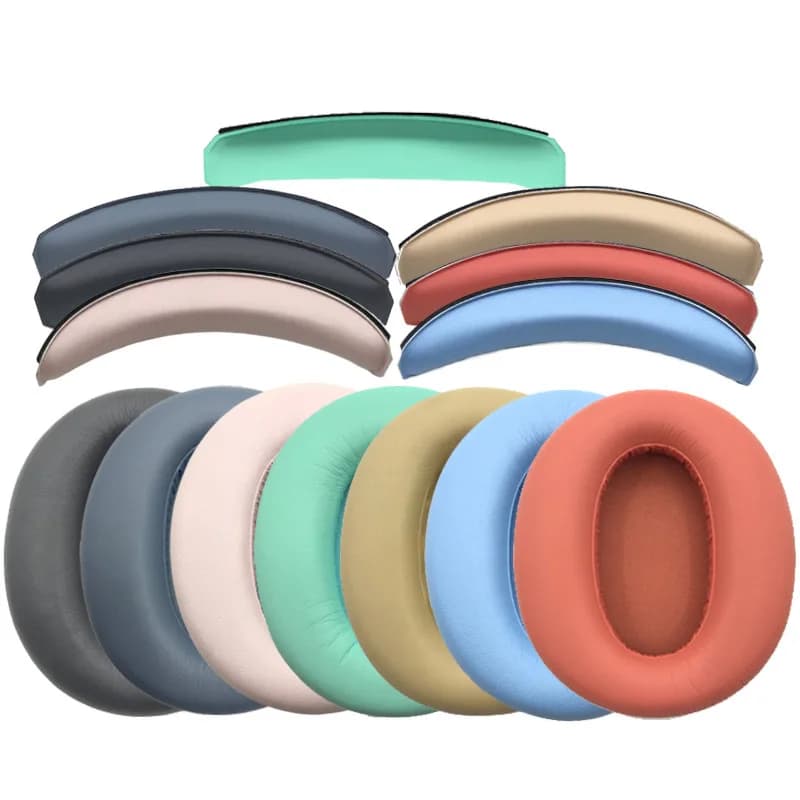 Cuscinetti auricolari per Edifier W820NB, cuscinetti di ricambio in memory foam, cuscinetti per archetto, cuscinetti in pelle proteica premium
