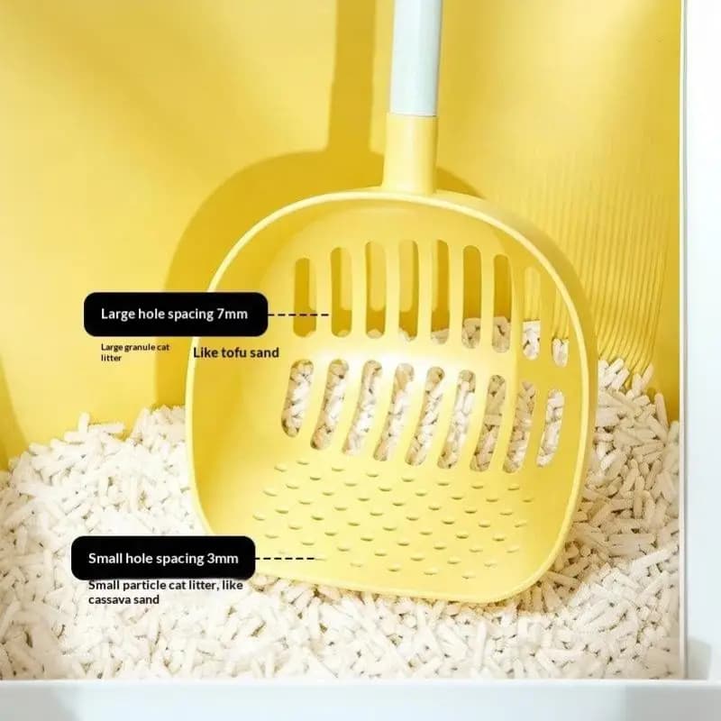 Cat Litter Scoop Non Stick Long Handle Wide Sieve Shovel Suitable for All Types of Cat Litter Pet Cleaning Supply