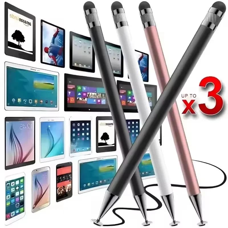 1-4PCS Smart Tablet Phone Penna stilo capacitiva universale 2 in 1 per disegno, per iPhone/Android, tutti i touch screen capacitivi