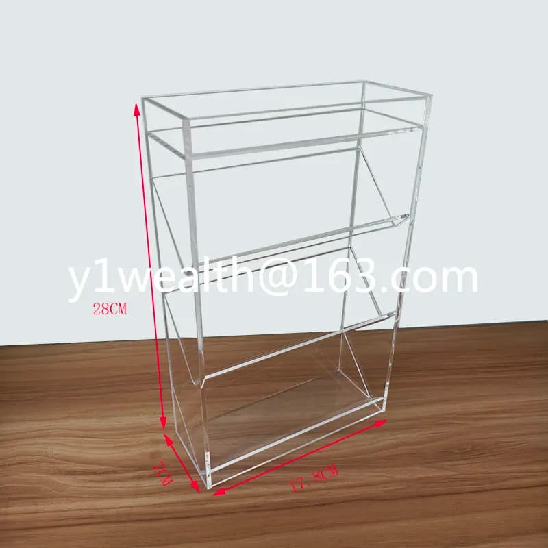 Acrylic Exhibitor for Cosmetics, Desk Organizer for Rossetti, Lucidalabbra, Mascara and Trucchi