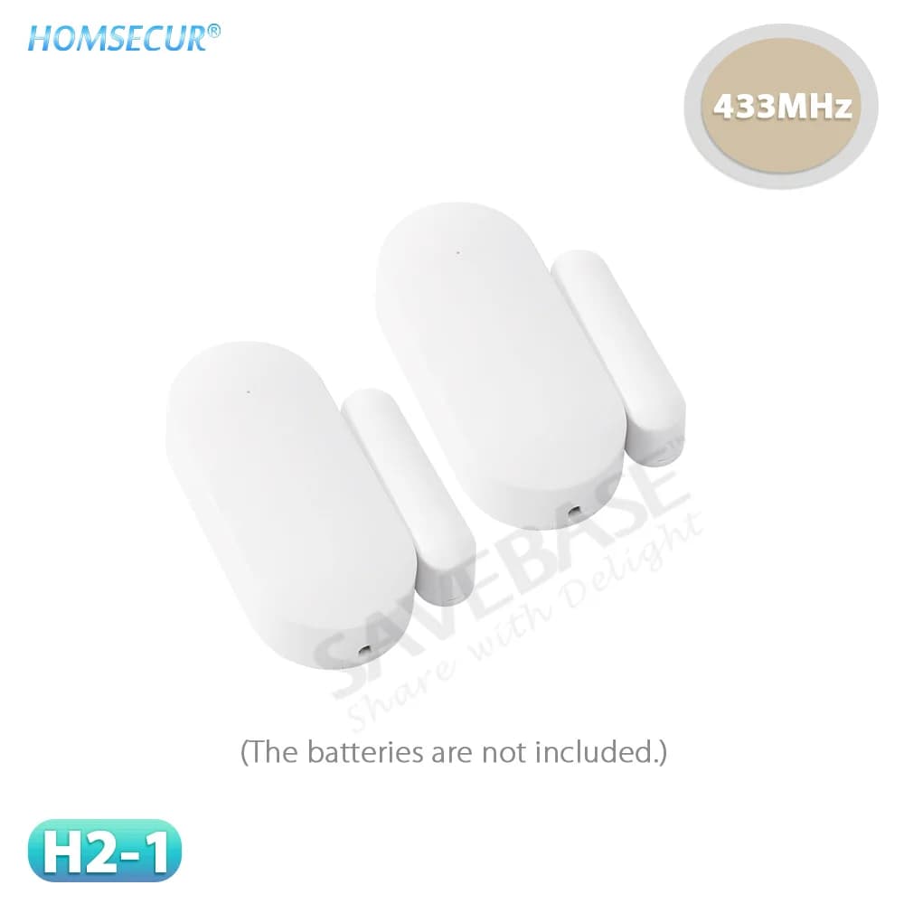 Rilevatore sensore di ispezione porta/finestra wireless 433 Mhz H2-1 (2 pezzi/4 pezzi/6 pezzi opzionale) per allarme di sicurezza domestica HOMSECUR 4G WIFI