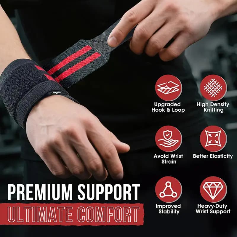 1 Pezzo Fascia Regolabile per Sollevamento Pesi, Protezione Polso, Supporto Professionale Sportivo Grigio