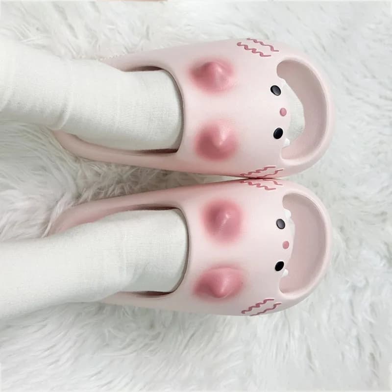 Nuove Ciabatte Estive in EVA Ispirate al Gatto Rosa, Antiodore, Ultra Comode, Antiscivolo, da Donna, per Spiaggia e Piscina, Modello Aperto