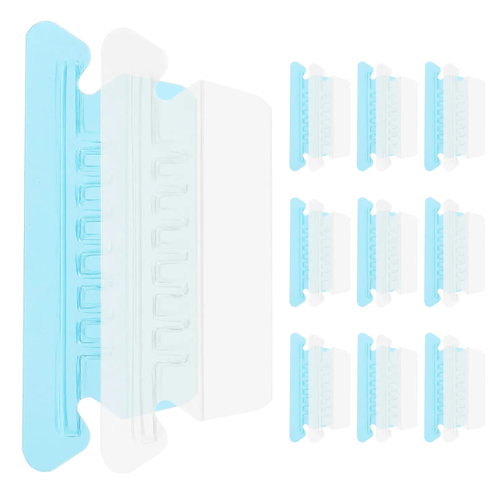 20Pcs File Folder Tabs Hanging File Inserts Small Size Clear Index Labels for Office Filing and Document Organization