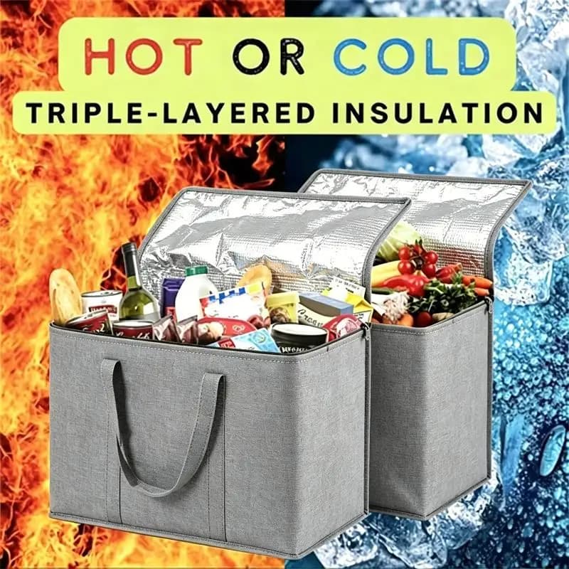 Thermal Insulated Food Delivery Bag With Aluminum Foil Lining Reusable Food Cooler Catering BagBH-ELEVEN