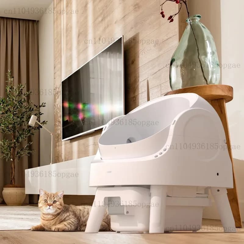 Intelligent Automatic Cat Litter Box, Large Capacity, Easy To Clean, Odor Control, Suitable For Multiple Cats