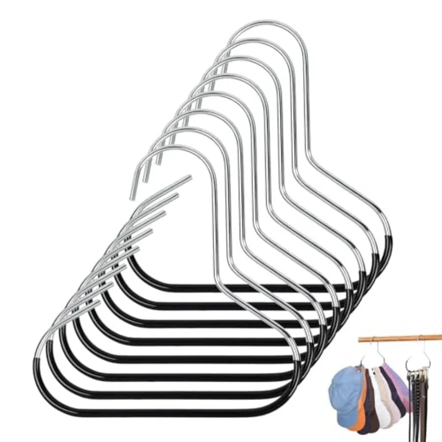 Hat Organizer Belt Hanger for Closet Pcs Black Baseball Caps Organizer for Closet Hat Racks for Belt Ties Tank Tops