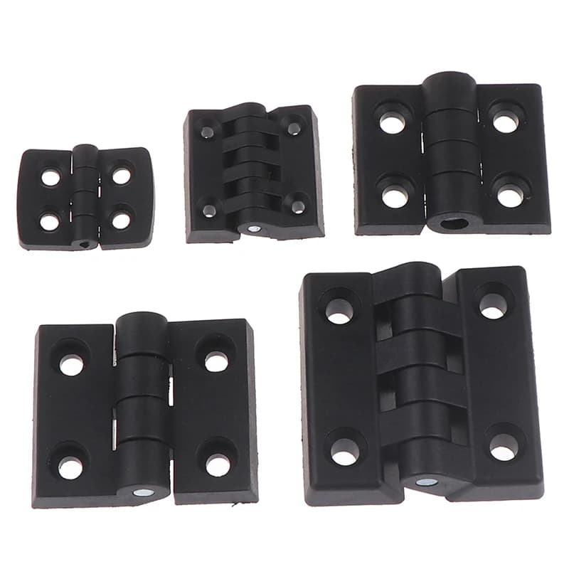 1 pz piccole cerniere nero Mini porta in plastica cuscinetto Butt Cabinet cerniera ABS