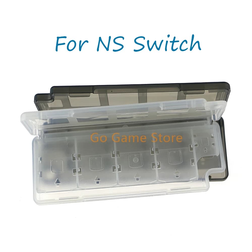 20 pezzi per NS Switch 10 in1 scatola di custodia per porta carte di memoria di gioco in bianco e nero
