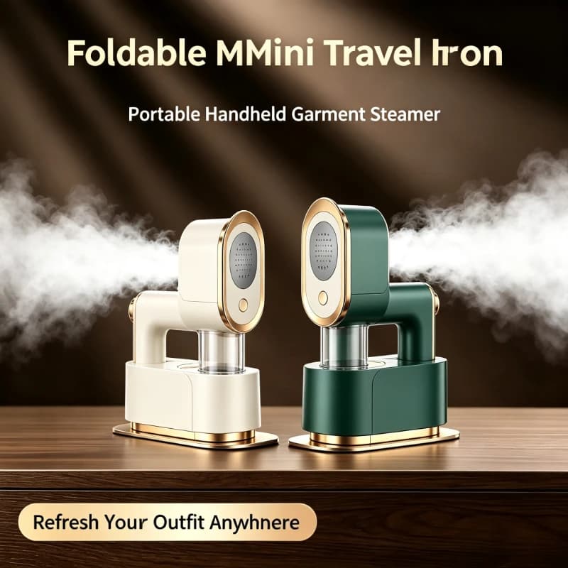 Portable Mini Foldable Handheld Clothes Iron Lightweight Garment Steamer Travel Carry-On Equipment for Home Trip