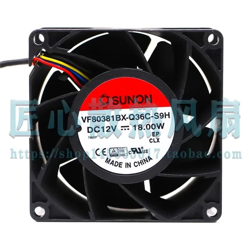 for Jianzhun SUNON VF80381BX-Q36C-S9H 12V 18W 8038 8cm High Performance Cooling Fan