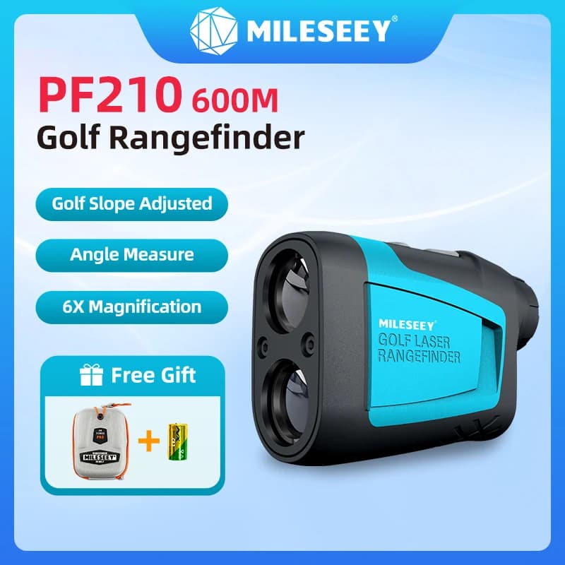Telemetro laser da golf Mileseey PF210 PF2E PF240, misuratore di distanza 600M/Yard, monoculare 6X per golf, sport e caccia