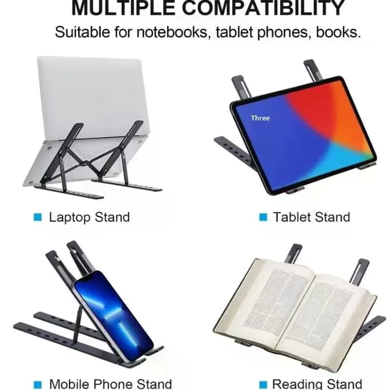 Laptop Stand Metal Material Foldable Portable Laptop Heighten Laptop Holder Bracket Notebook Stand