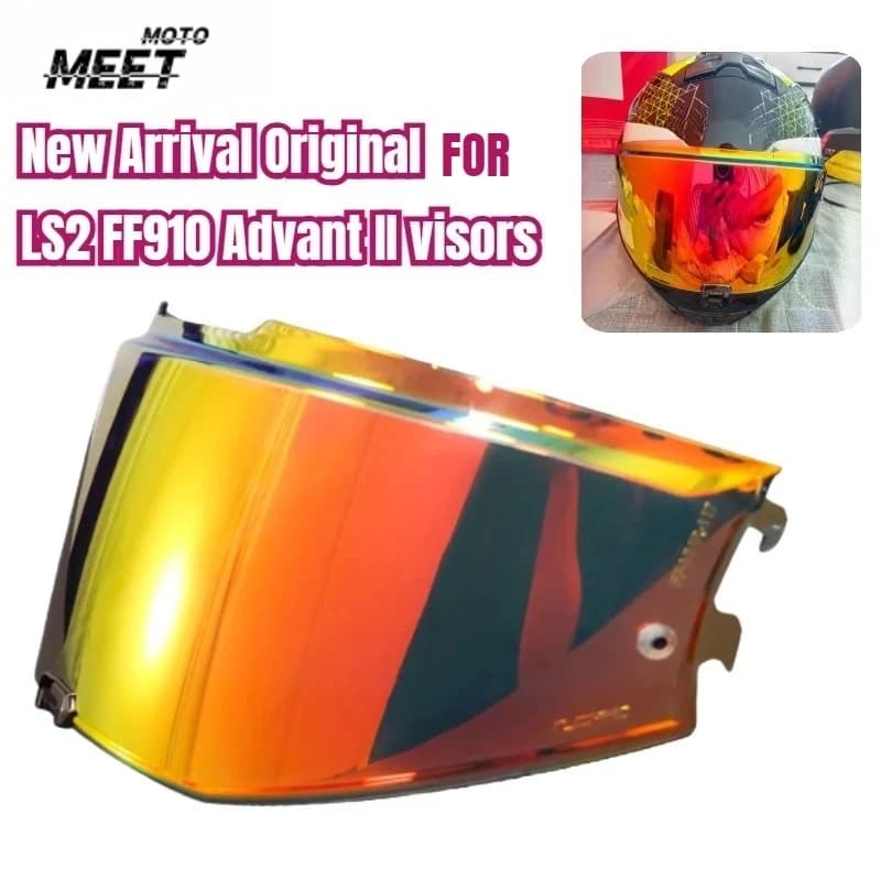 Visiera per Casco Moto LS2 FF910 Advant II, Lente Rossa Elettronica per FF910, Nuovo Arrivo