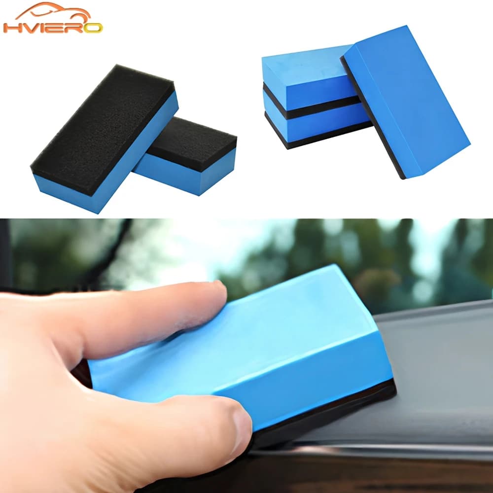 5/10 Pz Auto Rivestimento In Ceramica Spugna Automobili Vetro Nano Cera Cappotto Applicatore Pad Spugne per Auto Ceretta Morbido Lucidatura Pulita