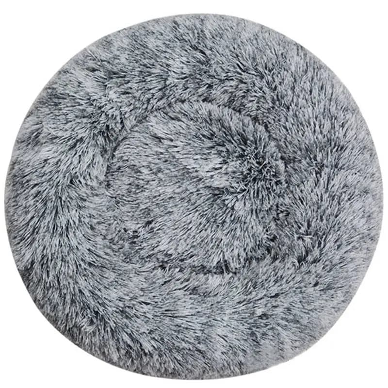 HOTA43T Cuccia rotonda in peluche lavabile in lavatrice, calda per autunno e inverno, cuccia per cani e gatti in un'unica soluzione